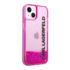 Maska Futrola Karl Lagerfeld Liquid Glitter Elong Hard za Iphone 14 pink Full ORG (KLHCP14SLCKVF) slika 3