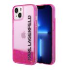 Maska Futrola Karl Lagerfeld Liquid Glitter Elong Hard za Iphone 14 pink Full ORG (KLHCP14SLCKVF) slika 5