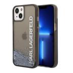 Maska Futrola Karl Lagerfeld Liquid Glitter Elong Hard za Iphone 14 Plus crna Full ORG (KLHCP14MLCKVK) slika 5