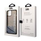 Maska Futrola Karl Lagerfeld Liquid Glitter Elong Hard za Iphone 14 Plus crna Full ORG (KLHCP14MLCKVK) slika 6