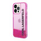 Maska Futrola Karl Lagerfeld Liquid Glitter Elong Hard za Iphone 14 Pro pink Full ORG (KLHCP14LLCKVF) cena 4500 din slika