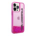 Maska Futrola Karl Lagerfeld Liquid Glitter Elong Hard za Iphone 14 Pro pink Full ORG (KLHCP14LLCKVF) slika 3