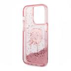 Maska Futrola Karl Lagerfeld Liquid Glitter NFT Karl's Head Hard za Iphone 14 Pro Max pink Full ORG (KLHCP14XLNKHC) slika 3