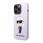 Maska Futrola silikon Karl Lagerfeld NFT Ikonik Hard Case za Iphone 14 Pro ljubicasta Full ORG (KLHCP14LSNIKBC) cena 4500 din slika