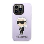 Maska Futrola silikon Karl Lagerfeld NFT Ikonik Hard Case za Iphone 14 Pro ljubicasta Full ORG (KLHCP14LSNIKBC) slika 2