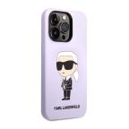 Maska Futrola silikon Karl Lagerfeld NFT Ikonik Hard Case za Iphone 14 Pro ljubicasta Full ORG (KLHCP14LSNIKBC) slika 3
