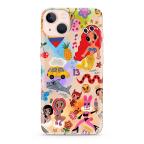 Maska Futrola ULTRA TANKI PRINT CLEAR za iPhone 13 (6.1) ND0326 cena 2500 din slika