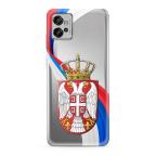 Maska Futrola ULTRA TANKI PRINT CLEAR za Motorola Moto G32 SRB12 cena 1000 din slika