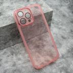 Maska Futrola TRANSPARENT COLOR za iPhone 14 Pro Max (6.7) roze cena 1000 din slika