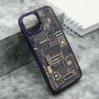 Maska Futrola MACHINERY za iPhone 14 (6.1) ljubicasta cena 1000 din slika