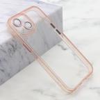 Maska Futrola DIAMOND LENS za iPhone 15 (6.1) roze cena 2500 din slika