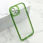 Maska Futrola DIAMOND LENS za iPhone 15 (6.1) zelena cena 2500 din slika