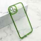 Maska Futrola DIAMOND LENS za iPhone 15 Plus (6.7) zelena cena 1000 din slika