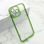 Maska Futrola DIAMOND LENS za iPhone 15 Pro Max (6.7) zelena cena 1000 din slika