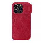 Maska Futrola Nillkin Qin Pro za iPhone 15 Pro Max (6.7) crvena cena 4500 din slika