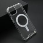 Maska Futrola CRASHPROOF MAGNETIC CONNECTION za iPhone 15 (6.1) providna (bela) cena 2500 din slika