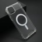 Maska Futrola CRASHPROOF MAGNETIC CONNECTION za iPhone 15 Plus (6.7) providna (bela) cena 2500 din slika