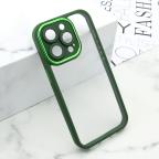 Maska Futrola CLEAR SHINING CAMERA za iPhone 14 Pro (6.1) zelena cena 1000 din slika