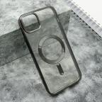 Maska Futrola CLEAR ELEGANT MAGSAFE za iPhone 15 Plus (6.7) crna cena 2500 din slika
