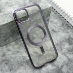 Maska Futrola CLEAR ELEGANT MAGSAFE za iPhone 15 Plus (6.7) ljubicasta cena 2500 din slika