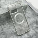 Maska Futrola CLEAR ELEGANT MAGSAFE za iPhone 15 Pro Max (6.7) srebrna cena 2500 din slika