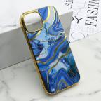 Maska Futrola MARBLE za iPhone 15 (6.1) plava cena 1000 din slika