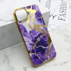 Maska Futrola MARBLE za iPhone 15 Plus (6.7) ljubicasta cena 1000 din slika