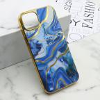 Maska Futrola MARBLE za iPhone 15 Plus (6.7) plava cena 1000 din slika