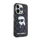 Maska Futrola Karl Lagerfeld Iml Case Ikonik Monogram za iPhone 15 Pro Max (6.7) crna Full ORG (KLHCP15XHNKMKLK) slika 3