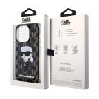 Maska Futrola Karl Lagerfeld Iml Case Ikonik Monogram za iPhone 15 Pro Max (6.7) crna Full ORG (KLHCP15XHNKMKLK) slika 4