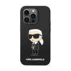 Maska Futrola Karl Lagerfeld Liquid Silicone Case Ikonik Nft za iPhone 15 Pro Max (6.7) crna Full ORG (KLHCP15XSNIKBCK) slika 2