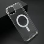 Maska Futrola STANDARD MagSafe za iPhone 15 Plus (6.7) providna (bela) cena 2500 din slika