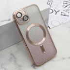 Maska Futrola GLITTER MAGSAFE za iPhone 15 (6.1) roze cena 2500 din slika