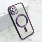 Maska Futrola CAMERA PROTECT MagSafe za iPhone 12 (6.1) ljubicasta cena 2500 din slika