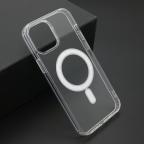 Maska Futrola STANDARD MagSafe za iPhone 12 Pro Max (6.7) providna (bela) cena 2500 din slika