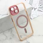 Maska Futrola DIAMOND MagSafe za iPhone 14 (6.1) roze cena 2500 din slika