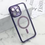 Maska Futrola DIAMOND MagSafe za iPhone 14 Pro Max (6.7) ljubicasta cena 2500 din slika