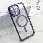 Maska Futrola DIAMOND MagSafe za iPhone 15 Pro Max (6.7) ljubicasta cena 2500 din slika