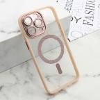 Maska Futrola DIAMOND MagSafe za iPhone 15 Pro Max (6.7) roze cena 2500 din slika