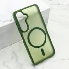 Maska Futrola SILKY MAGSAFE MATTE za Samsung S921B Galaxy S24 5G zelena cena 2500 din slika