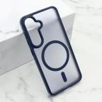 Maska Futrola SILKY MAGSAFE MATTE za Samsung S921B Galaxy S24 5G plava cena 2500 din slika