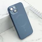 Maska Futrola ELEGANT METAL MAGSAFE za iPhone 14 (6.1) plava cena 3000 din slika