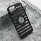 Maska Futrola LINES LOGO CUT za iPhone 15 (6.1) crna cena 1000 din slika