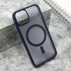 Maska Futrola SILKY MAGSAFE MATTE za iPhone 13 (6.1) plava cena 2500 din slika