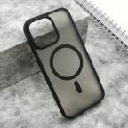 Maska Futrola SILKY MAGSAFE MATTE za iPhone 15 Pro Max (6.7) crna cena 2500 din slika