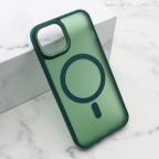 Maska Futrola SILKY MAGSAFE II za iPhone 14 (6.1) zelena cena 2500 din slika
