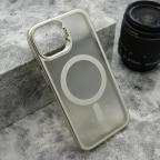 Maska Futrola CAMERA DROP MagSafe za iPhone 14 (6.1) srebrna cena 2500 din slika
