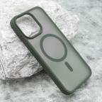 Maska Futrola RUGGED MagSafe za iPhone 15 Pro Max (6.7) tamno zelena cena 1000 din slika