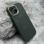 Maska Futrola CARBON MagSafe za iPhone 15 (6.1) zelena cena 2500 din slika