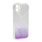 Maska Futrola Sparkly Heart za iPhone 12 (6.1) ljubicasta cena 1000 din slika